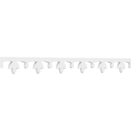 Ekena Millwork Taylorville Architectural Grade PVC Running Trim, 4"H x 5/8"P x 48"L RUNP04X0625X48TAY